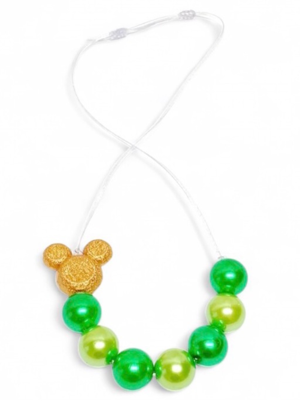 Handmade Going Green Minnie Inspired Adjustable Necklace